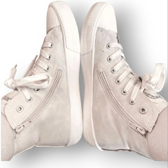 New Zara Girl Limited Edition Faux Suede High Top Studded Sneakers - Picture 4 of 12